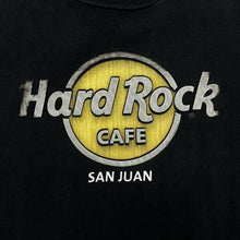 Load image into Gallery viewer, Hard Rock Cafe “San Juan” Souvenir Spellout Graphic Black T-Shirt