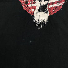 Load image into Gallery viewer, USA Patriotic Guitar Flag Spellout Graphic T-Shirt
