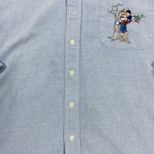 Load image into Gallery viewer, Disney DONALDSON Mickey Mouse Embroidered Button-Up Long Sleeve Shirt