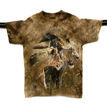 Load image into Gallery viewer, THE MOUNTAIN (1998) Alan Hunt Lion Tiger Animal Wildlife Nature Graphic Tie Dye T-Shirt