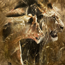 Load image into Gallery viewer, THE MOUNTAIN (1998) Alan Hunt Lion Tiger Animal Wildlife Nature Graphic Tie Dye T-Shirt