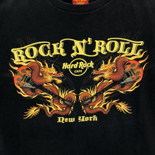 Load image into Gallery viewer, HARD ROCK CAFE “New York” Souvenir Dragon Spellout Graphic T-Shirt