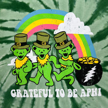 Load image into Gallery viewer, GRATEFUL TO BE APHI The Grateful Dead Inspired Sorority Fraternity Tie Dye T-Shirt