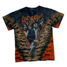 Load image into Gallery viewer, AC/DC Graphic Logo Spellout Hard Rock Band Tie Dye T-Shirt