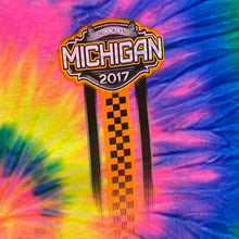 Load image into Gallery viewer, MICHIGAN RACING 2017 “As Real As It Gets” Motorsports Graphic Tie Dye T-Shirt