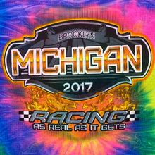 Load image into Gallery viewer, MICHIGAN RACING 2017 “As Real As It Gets” Motorsports Graphic Tie Dye T-Shirt