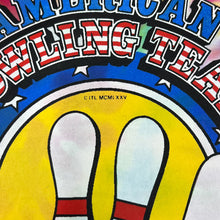 Load image into Gallery viewer, AMERICAN BOWLING TEAM Tenpin Bowling Souvenir Graphic Rainbow Tie Dye T-Shirt