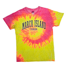 Load image into Gallery viewer, MARCO ISLAND “Florida” Souvenir Spellout Graphic Tie Dye T-Shirt
