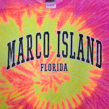 Load image into Gallery viewer, MARCO ISLAND “Florida” Souvenir Spellout Graphic Tie Dye T-Shirt