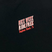 Load image into Gallery viewer, DAYTONA BEACH BIKE WEEK “Ride Free” Souvenir Biker Graphic T-Shirt