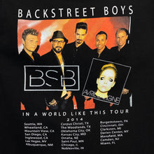 Load image into Gallery viewer, BACKSTREET BOYS “In A World Like This Tour 2014” Avril Lavigne Pop Music Boyband Tour T-Shirt