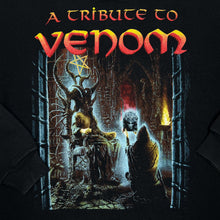 Load image into Gallery viewer, Screen Stars (1998) A TRIBUTE TO VENOM “In The Name Of Satan” Black Metal Band Sweatshirt
