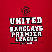Load image into Gallery viewer, MANCHESTER UNITED FC “2007/2008 Champions” Football Souvenir Graphic T-Shirt