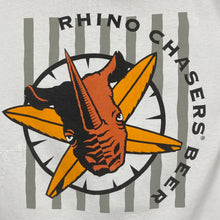 Load image into Gallery viewer, Murina RHINO CHASERS BEER Drinks Promo Spellout Graphic Single Stitch T-Shirt