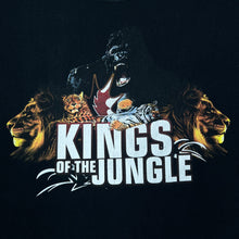 Load image into Gallery viewer, KINGS OF THE JUNGLE Leopard Lion Tiger Gorilla Animal Wildlife Souvenir T-Shirt
