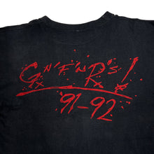 Load image into Gallery viewer, Vintage 90’s GUNS N ROSES “91-92” Glam Metal Hard Rock Band Single Stitch T-Shirt