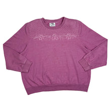 Load image into Gallery viewer, ALFRED DUNNER Embroidered Floral Crewneck Sweatshirt
