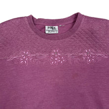 Load image into Gallery viewer, ALFRED DUNNER Embroidered Floral Crewneck Sweatshirt