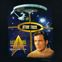Load image into Gallery viewer, Screen Stars (2000) STAR TREK “Captain James T. Kirk” Sci-Fi TV Movie Graphic T-Shirt