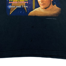 Load image into Gallery viewer, Screen Stars (2000) STAR TREK “Captain James T. Kirk” Sci-Fi TV Movie Graphic T-Shirt
