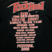 Load image into Gallery viewer, Rock Hard Festival 2010 Graphic Spellout Music Band Festival Lineup Black T-Shirt