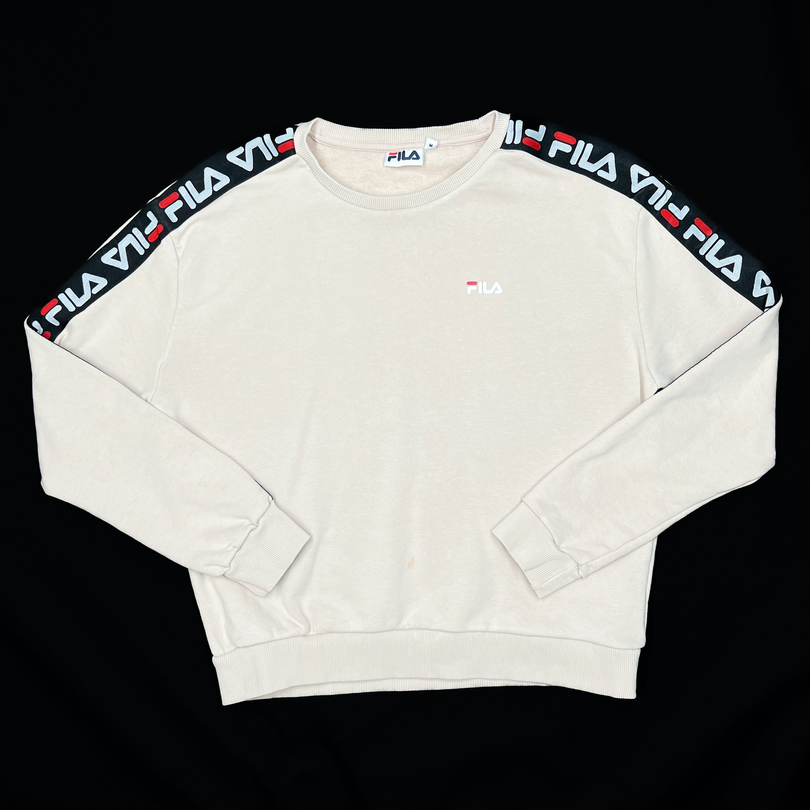 Fila logo popper crew sweatshirt hotsell