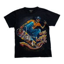 Load image into Gallery viewer, ROCK CHANG “You Lost” Gothic Skeleton Skater Spellout Graphic T-Shirt