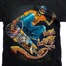 Load image into Gallery viewer, ROCK CHANG “You Lost” Gothic Skeleton Skater Spellout Graphic T-Shirt