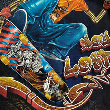 Load image into Gallery viewer, ROCK CHANG “You Lost” Gothic Skeleton Skater Spellout Graphic T-Shirt