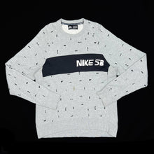Load image into Gallery viewer, NIKE SB Skateboarding Spellout All-Over Print Crewneck Sweatshirt