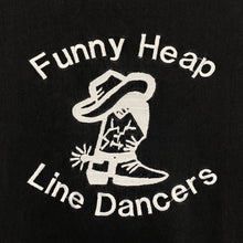 Load image into Gallery viewer, Vintage Zip It “Funny Heap Line Dancers” Embroidered Native American Graphic T-Shirt