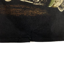 Load image into Gallery viewer, SURVIVORS Studded Wolf Biker Graphic Bleach Tie Dye Effect T-Shirt