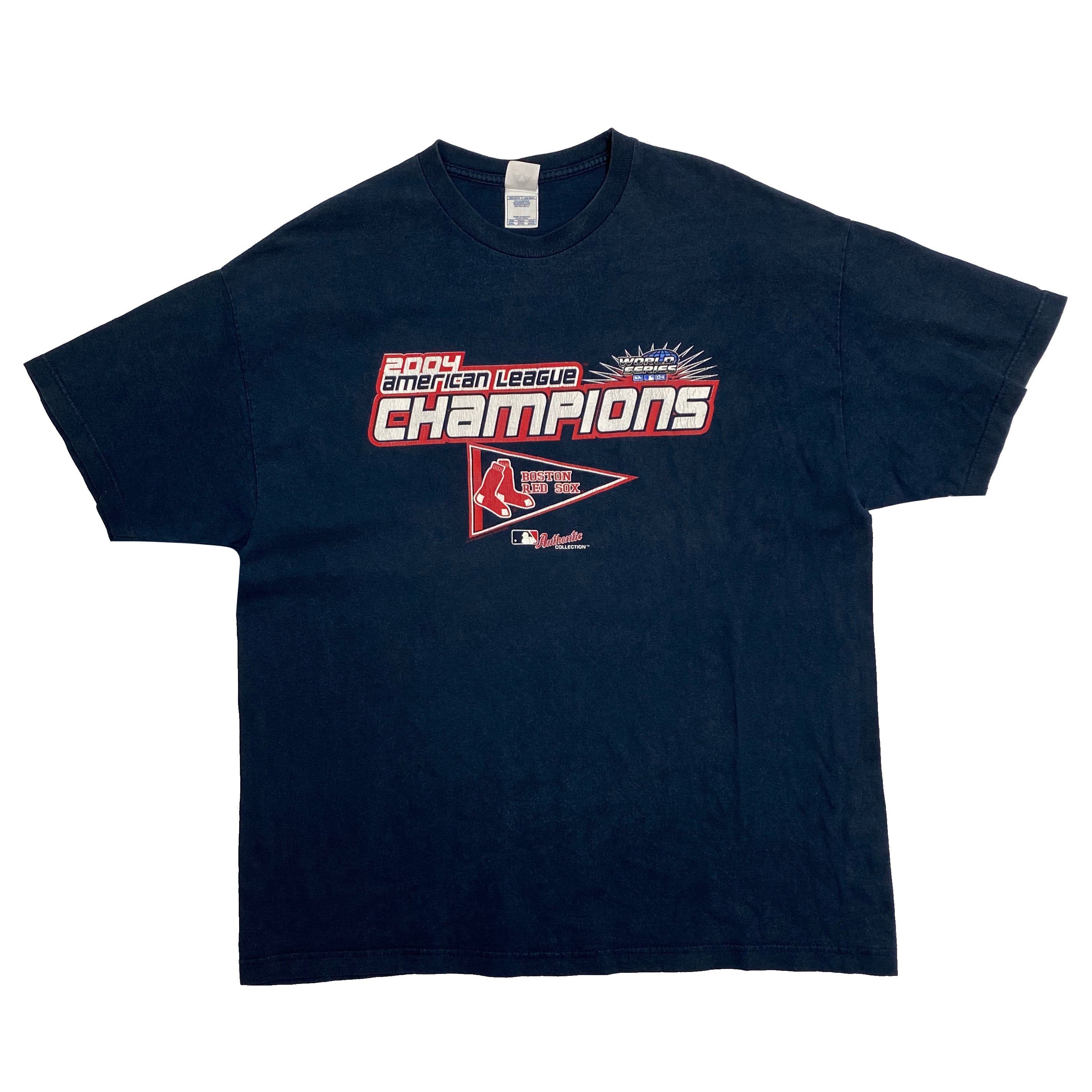 Boston Red Sox 2004 American League Champions T Shirt Vtg MLB