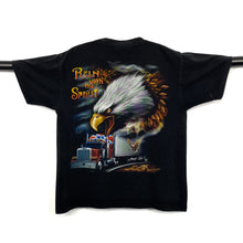 Load image into Gallery viewer, WILD “Run With The Spirit” Trucker Americana Eagle Graphic T-Shirt