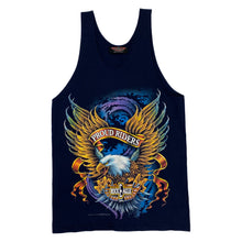 Load image into Gallery viewer, ROCK EAGLE (1997) “Proud Riders” Biker Eagle Spellout Graphic T-Shirt Vest