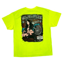 Load image into Gallery viewer, MILWAUKEE MOTORCYCLE WEEK “Biker’s Den” Souvenir Spellout Graphic T-Shirt