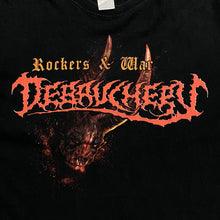 Load image into Gallery viewer, Debauchery “Rockers & War” Heavy Death Metal Band Black T-Shirt