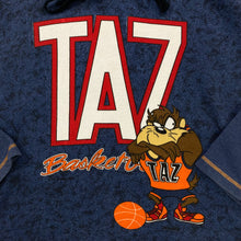 Load image into Gallery viewer, LOONEY TUNES “Taz Basketball” Character Spellout Graphic Pullover Hoodie