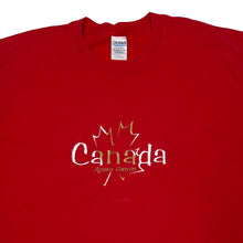 Load image into Gallery viewer, CANADA Embroidered Maple Leaf Spellout Souvenir T-Shirt