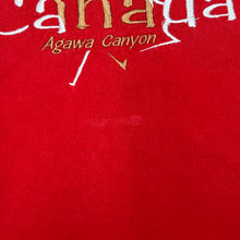 Load image into Gallery viewer, CANADA Embroidered Maple Leaf Spellout Souvenir T-Shirt