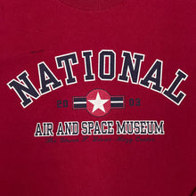 Load image into Gallery viewer, NATIONAL AIR AND SPACE MUSEUM Souvenir Spellout Graphic Long Sleeve T-Shirt