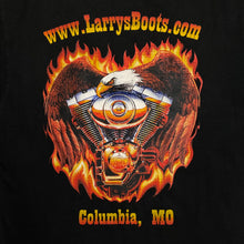 Load image into Gallery viewer, LARRY'S BOOTS "Columbia, MO" Biker Graphic T-Shirt