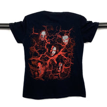 Load image into Gallery viewer, AMORTEZ Graphic Spellout Black Death Heavy Metal Band T-Shirt