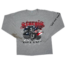 Load image into Gallery viewer, STURGIS (2008) “Ride With Pride” Biker Souvenir Spellout Graphic Long Sleeve T-Shirt