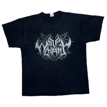 Load image into Gallery viewer, WOLFCHANT “Strong We Will” Graphic Spellout Viking Black Heavy Metal Band T-Shirt