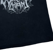 Load image into Gallery viewer, WOLFCHANT “Strong We Will” Graphic Spellout Viking Black Heavy Metal Band T-Shirt