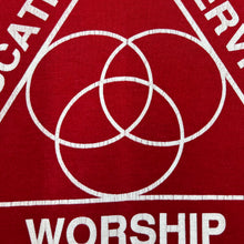 Load image into Gallery viewer, Screen Stars EDUCATION SERVICE WORSHIP Spellout Graphic Single Stitch T-Shirt