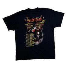Load image into Gallery viewer, HEIDENFEST (2008) Graphic Black Death Heavy Metal Band Lineup T-Shirt