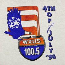 Load image into Gallery viewer, Jerzees 4TH OF JULY ‘96 “WXUS Ft. Rucker 100.5” Souvenir Graphic T-Shirt