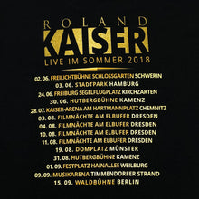 Load image into Gallery viewer, ROLAND KAISER “Live Im Sommer 2018” German Schlager Pop Music Band T-Shirt